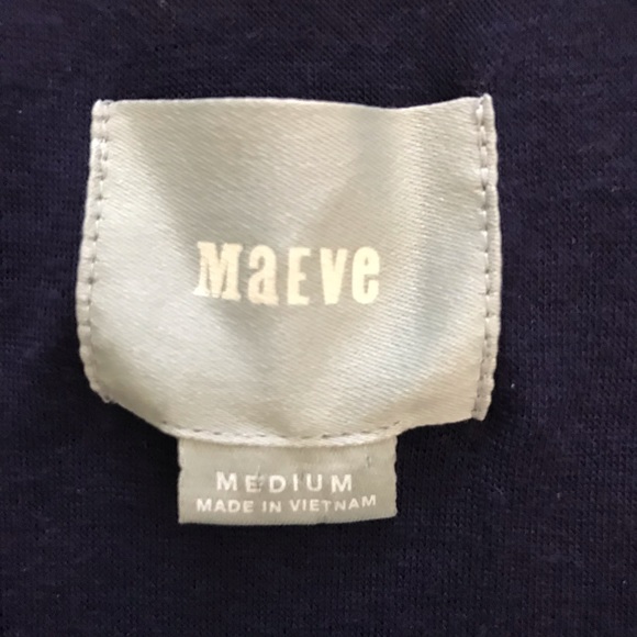 Anthropologie Maeve Caye Scalloped Dress  Navy SZM - Picture 2 of 8